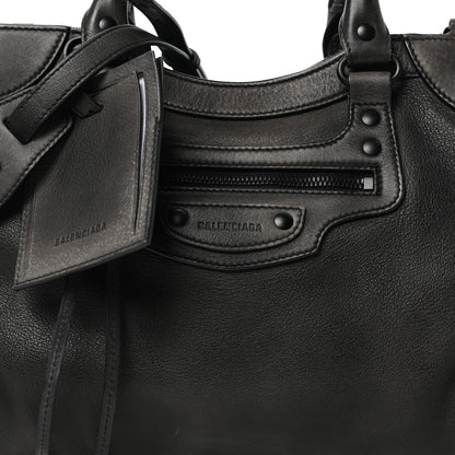 Used Calfskin Black Hardware Neo Classic City Black