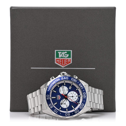 Stainless Steel 43mm Formula 1 Chronograph Quartz Watch Blue CAZ1018