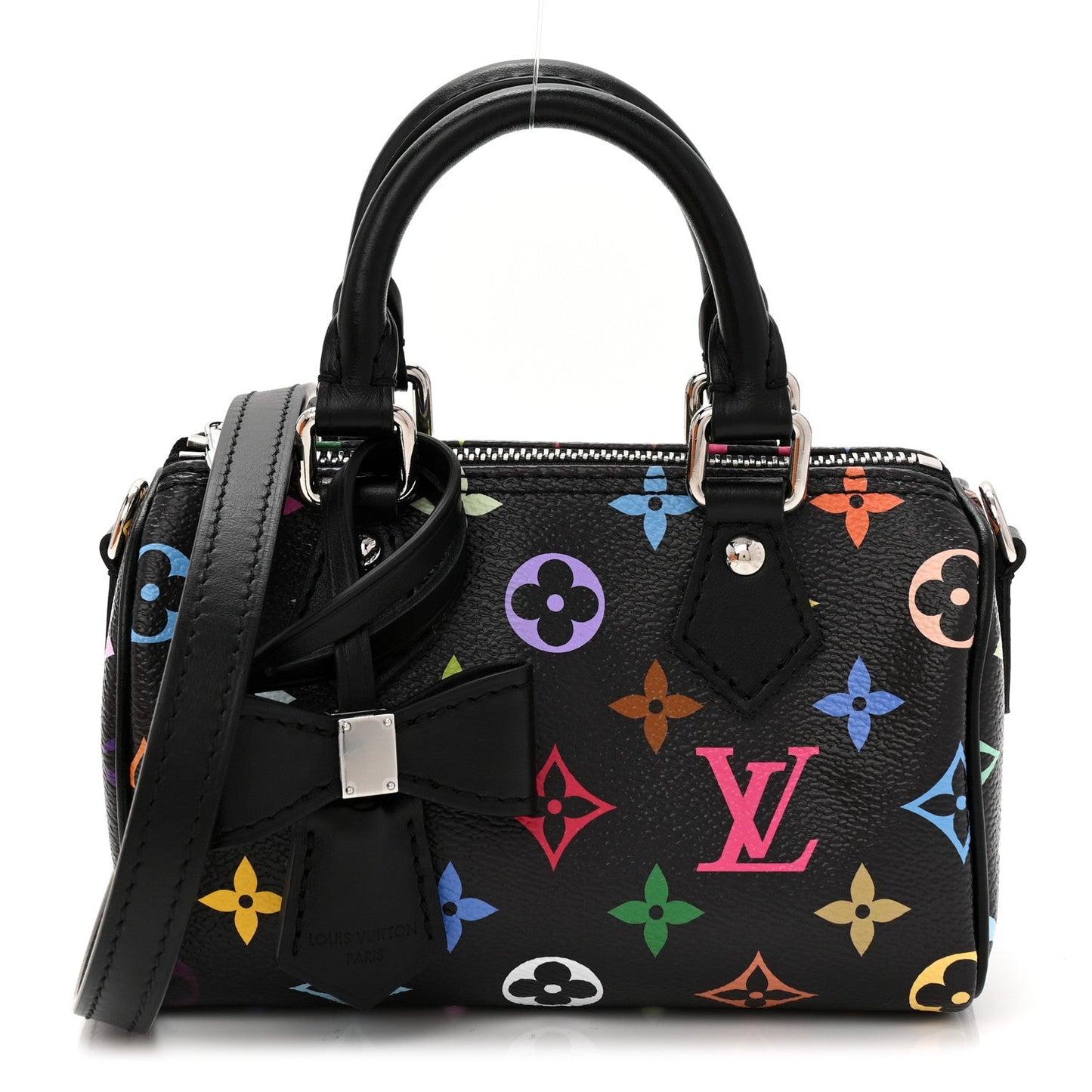 LV X TM Monogram Multicolor Nano Speedy Black