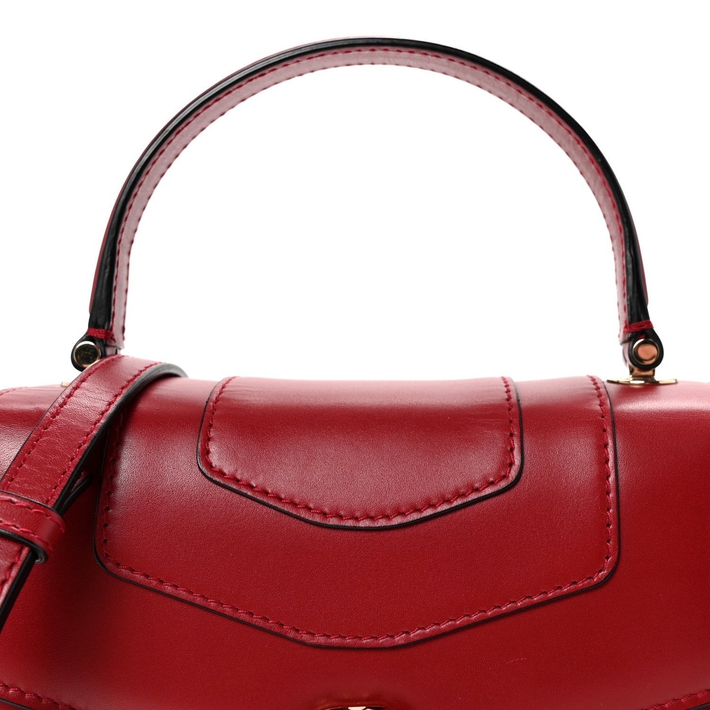 Calfskin Serpenti Forever Top Handle Red