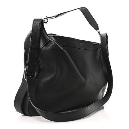 Supple Calfskin Weekend Romy Shoulder Bag Black