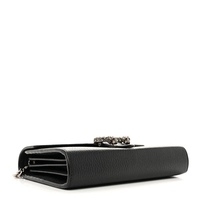 Calfskin Mini Dionysus Chain Wallet Black