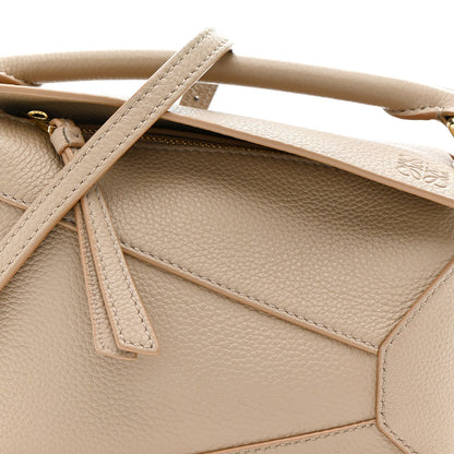 Calfskin Mini Puzzle Edge Bag Sand