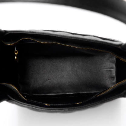 Caviar Quilted Medallion Tote Black