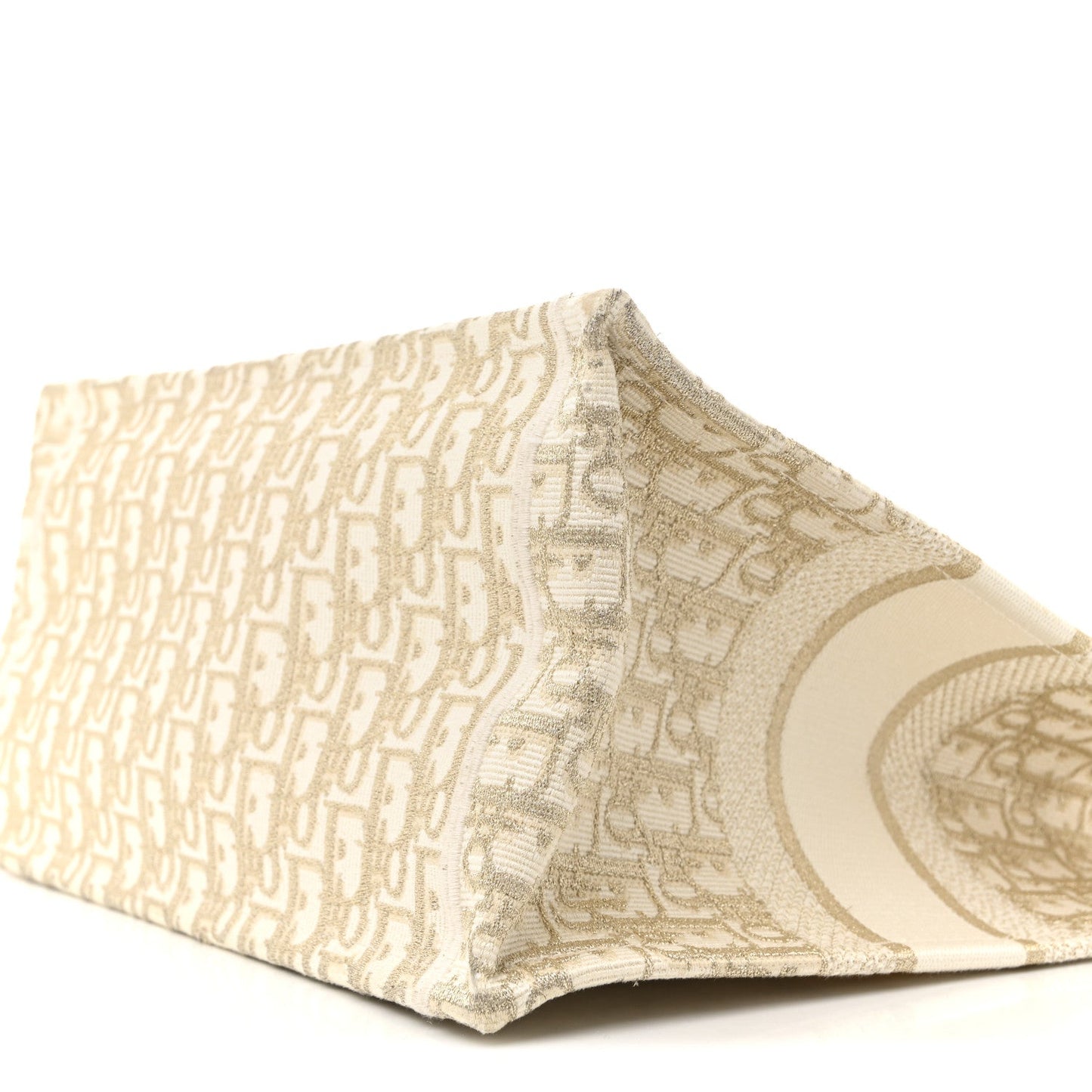Oblique Medium Book Tote Gold Multicolor