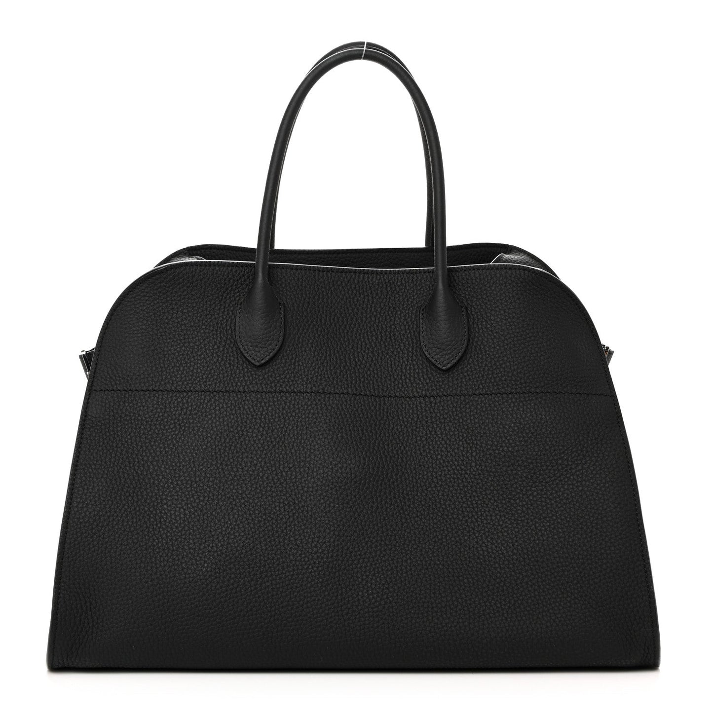 Matte Grained Calfskin Soft Margaux 15 Black