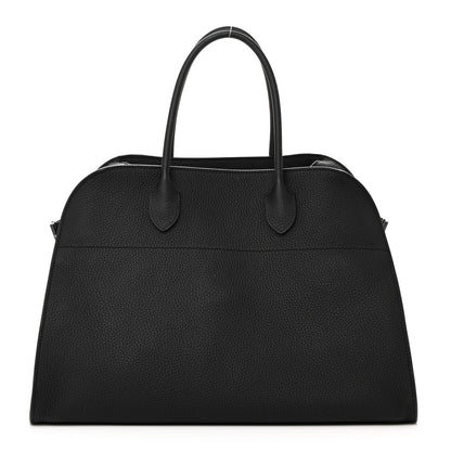 Matte Grained Calfskin Soft Margaux 15 Black