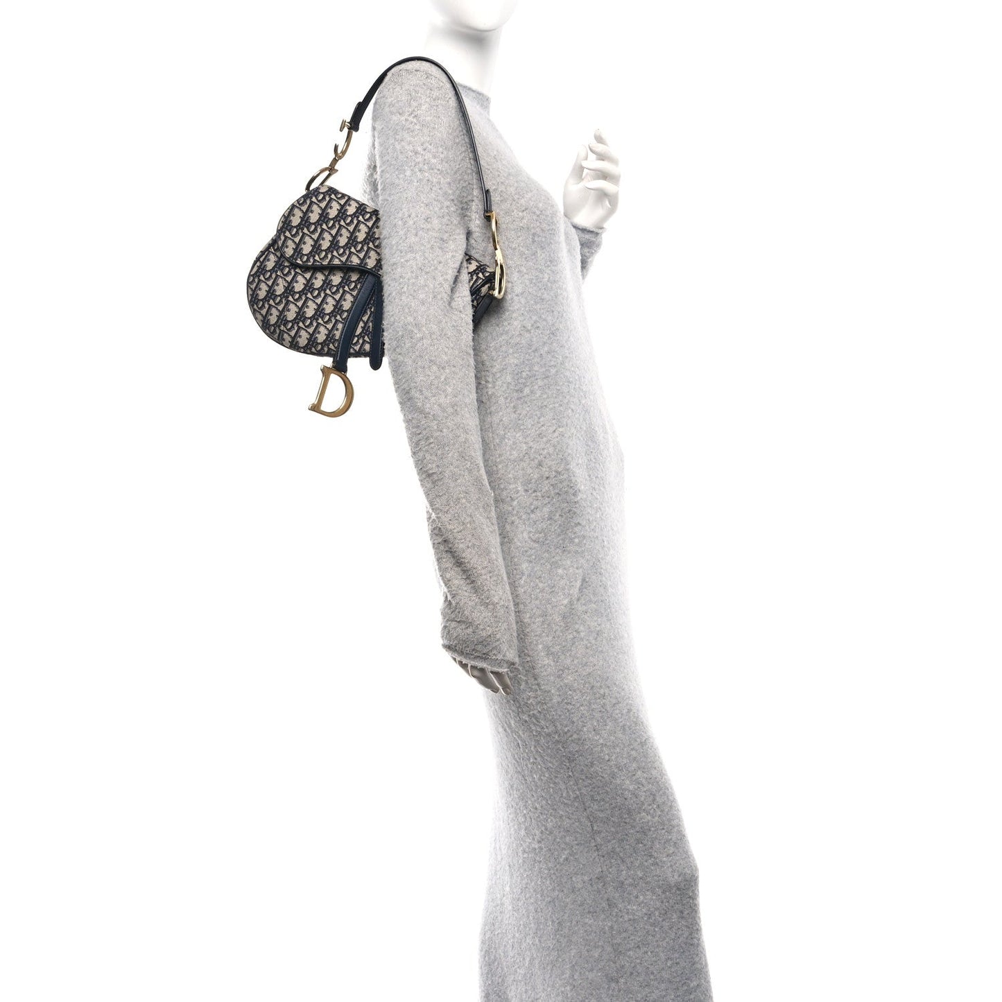 Oblique Saddle Bag Blue