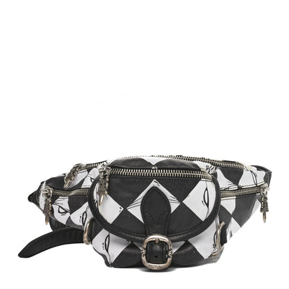Canvas 99 Eyes Snat Pack Gunslinger Waist Bag Black White