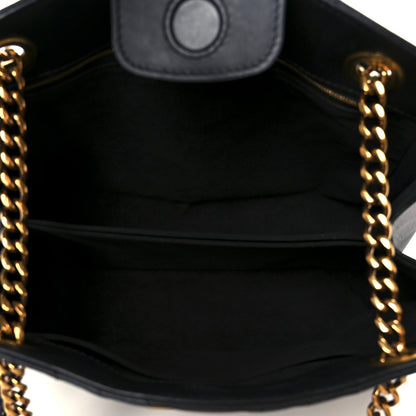 Calfskin New Wave Chain Tote Black