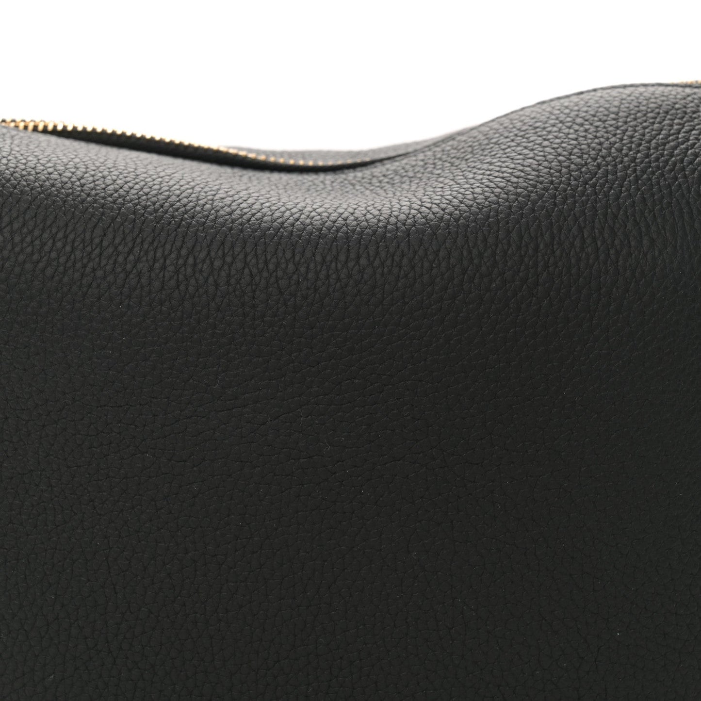 Grainy Calfskin Knight Arc Bag Black