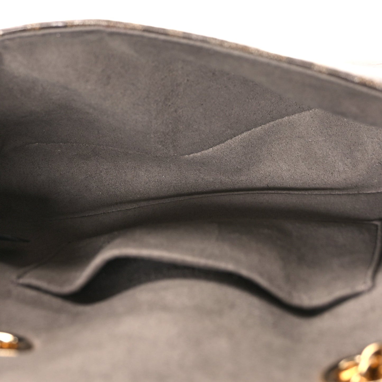 Glazed Fabric Vitello Century FF 1974 Stamp Patch Mini Double F Crossbody Bag Mogano Panna Black
