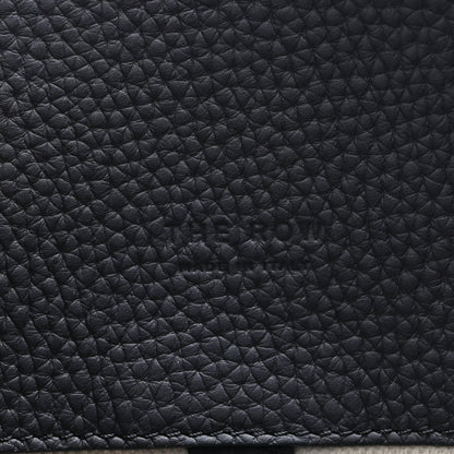 Matte Grained Calfskin Soft Margaux 12 Marine