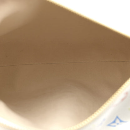 LV x TM Cowhide Monogram Multicolor Side Trunk MM White