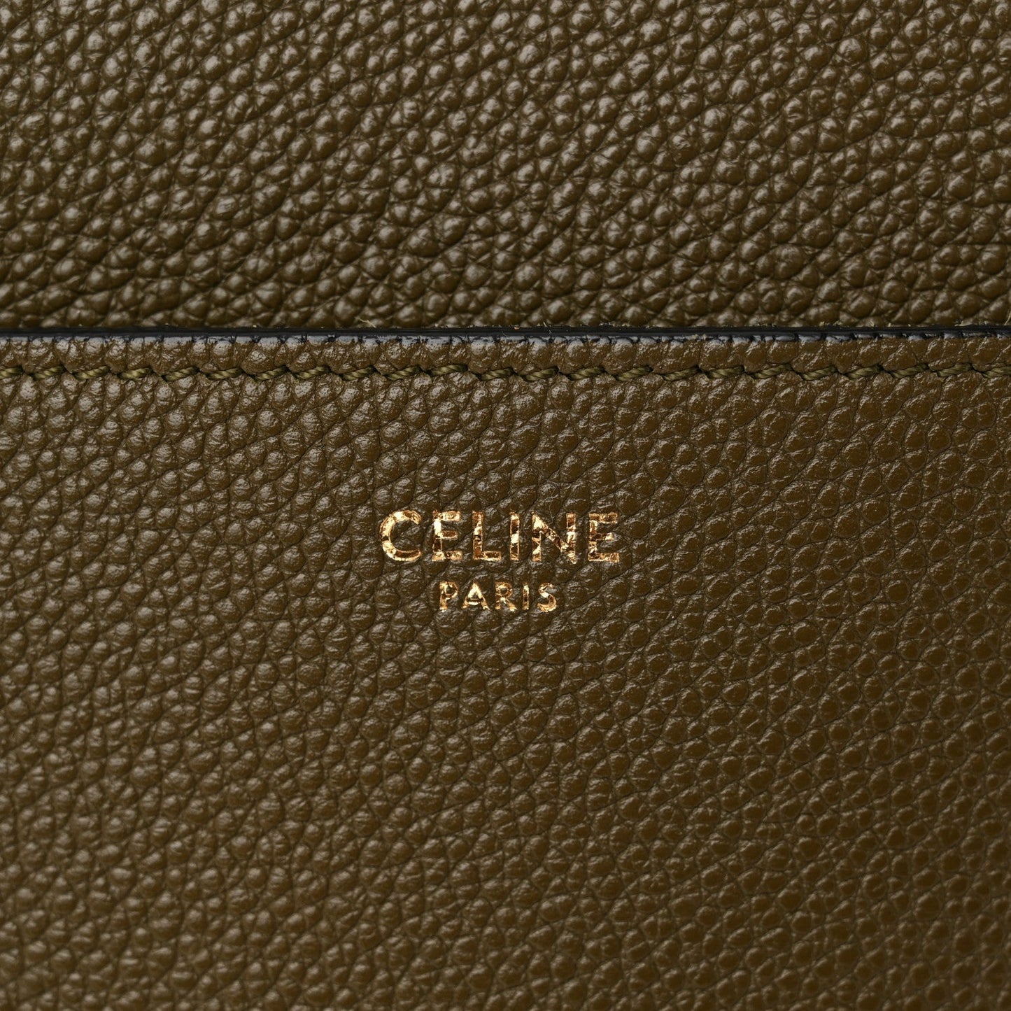 Soft Grained Calfskin Sangle Bucket Bag Light Khaki