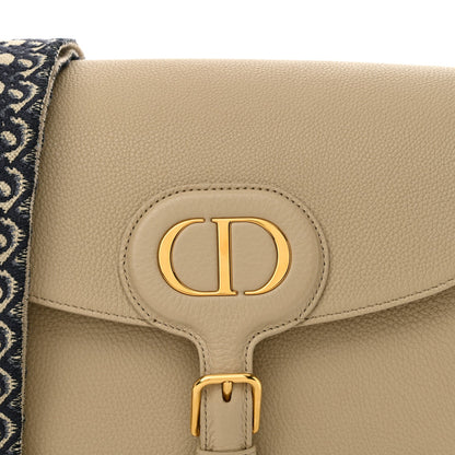 Grained Calfskin Large Bobby Flap Warm Taupe