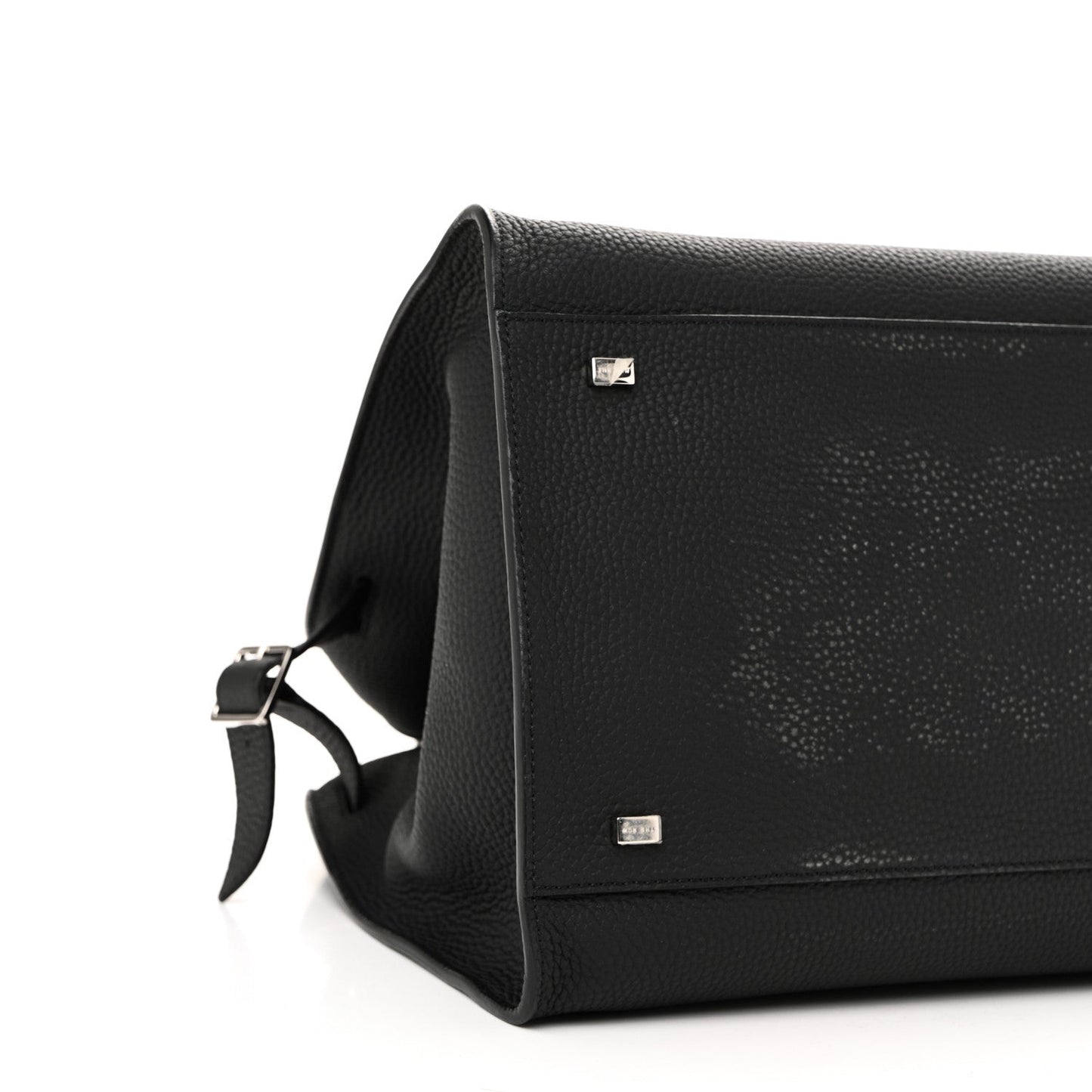 Matte Grained Calfskin Soft Margaux 15 Black