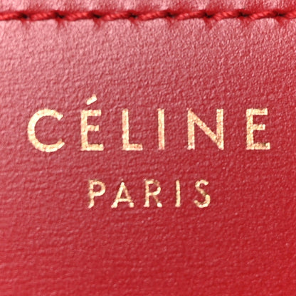 Box Calfskin Medium Classic Box Flap Bag Red