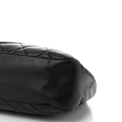Caviar Quilted Timeless CC Soft Tote Black