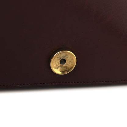 Lambskin Quilted Small Single Flap Bordeaux