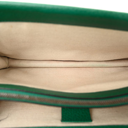 Pebbled Calfskin Small Dionysus Shoulder Bag Emerald