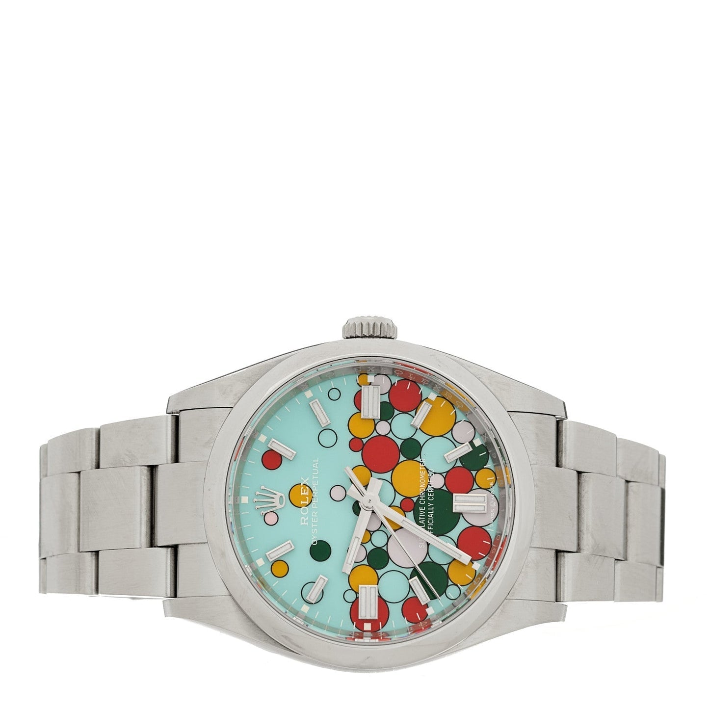 Stainless Steel 36mm Oyster Perpetual Watch Celebration Dial 126000