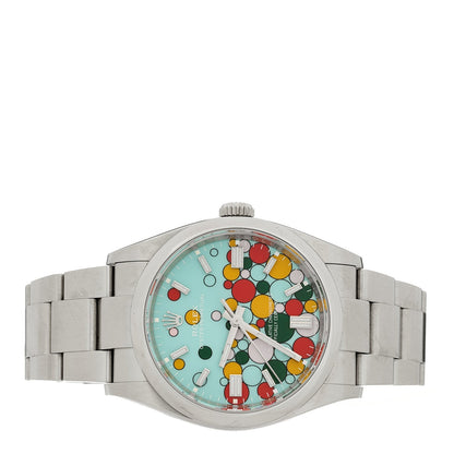 Stainless Steel 36mm Oyster Perpetual Watch Celebration Dial 126000