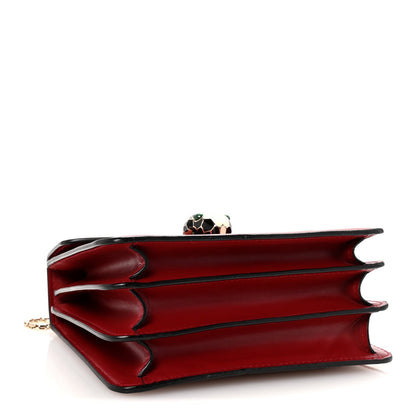 Calfskin Serpenti Forever Top Handle Red