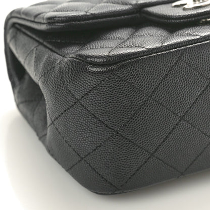 Caviar Quilted Mini Square Flap Black
