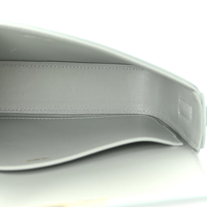 Natural Calfskin Triomphe Shoulder Bag Ice Blue