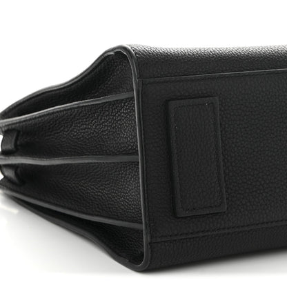 Grained Calfskin Baby Sac De Jour Souple Black
