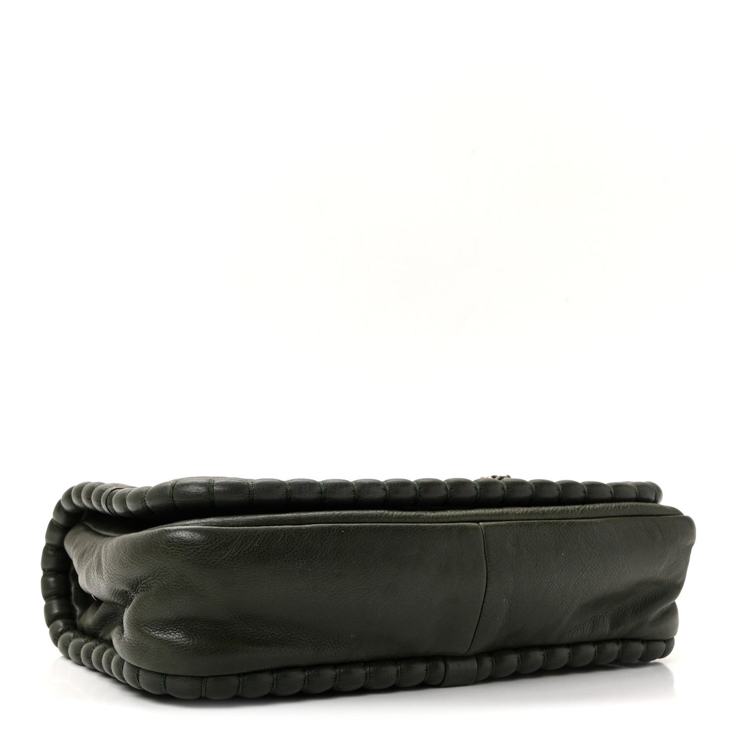 Calfskin Medium On the Bund Flap Dark Khaki