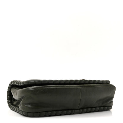 Calfskin Medium On the Bund Flap Dark Khaki
