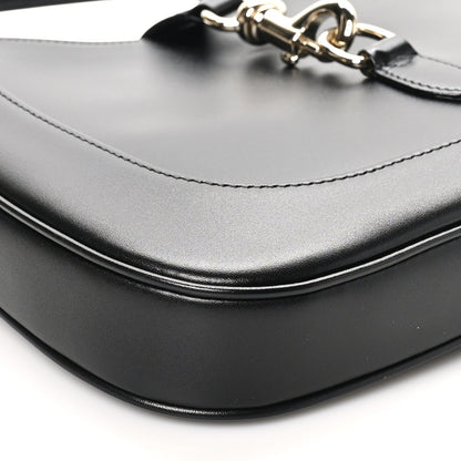 Boarded Dyana Lux Calfskin Small Jackie 1961 Hobo Black