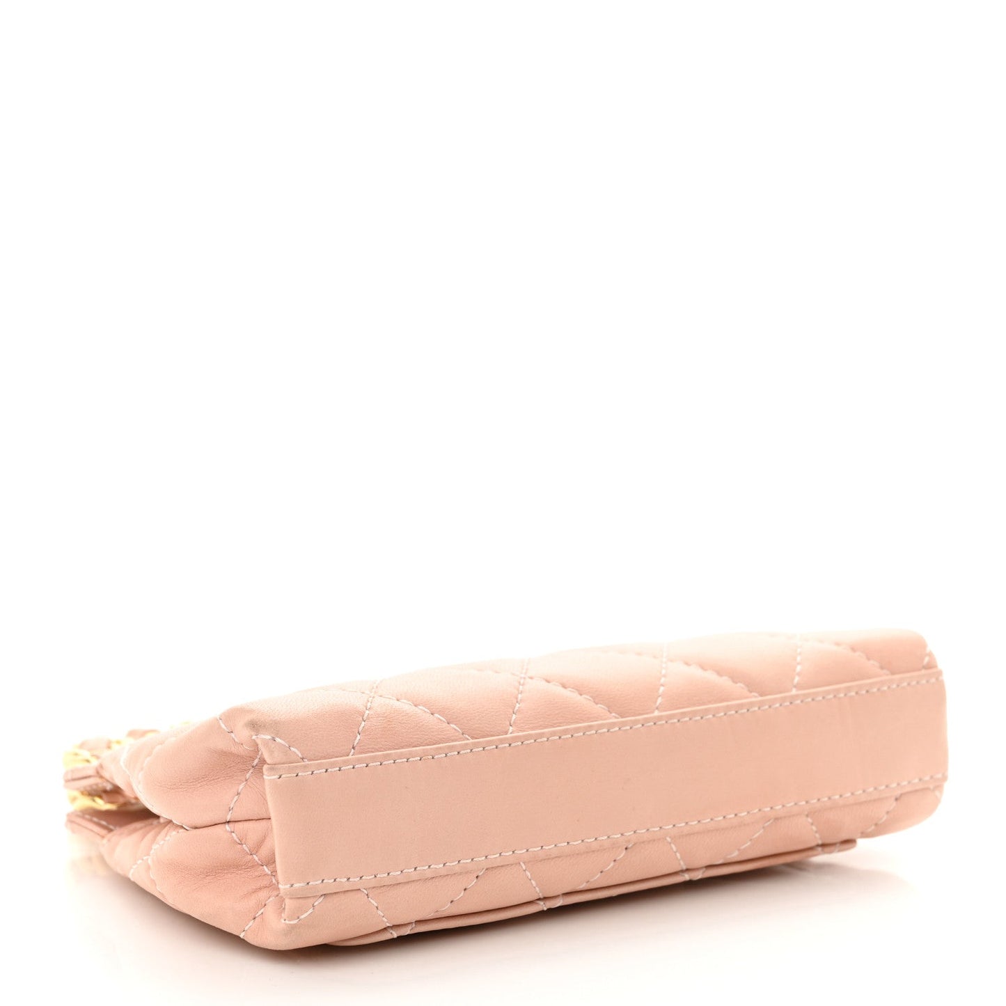 Lambskin Quilted Mini Evening Bag Pink