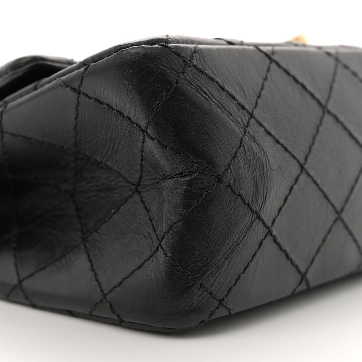 Aged Calfskin Quilted Casino 2.55 Reissue 225 Flap Black