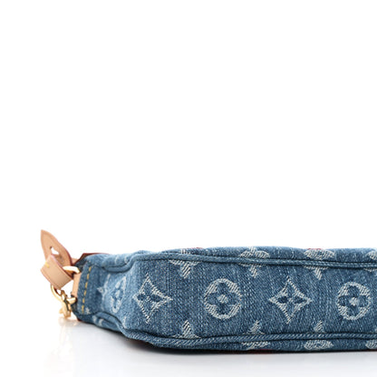 LV X TM Monogram Denim Cerises Pochette Accessories Blue