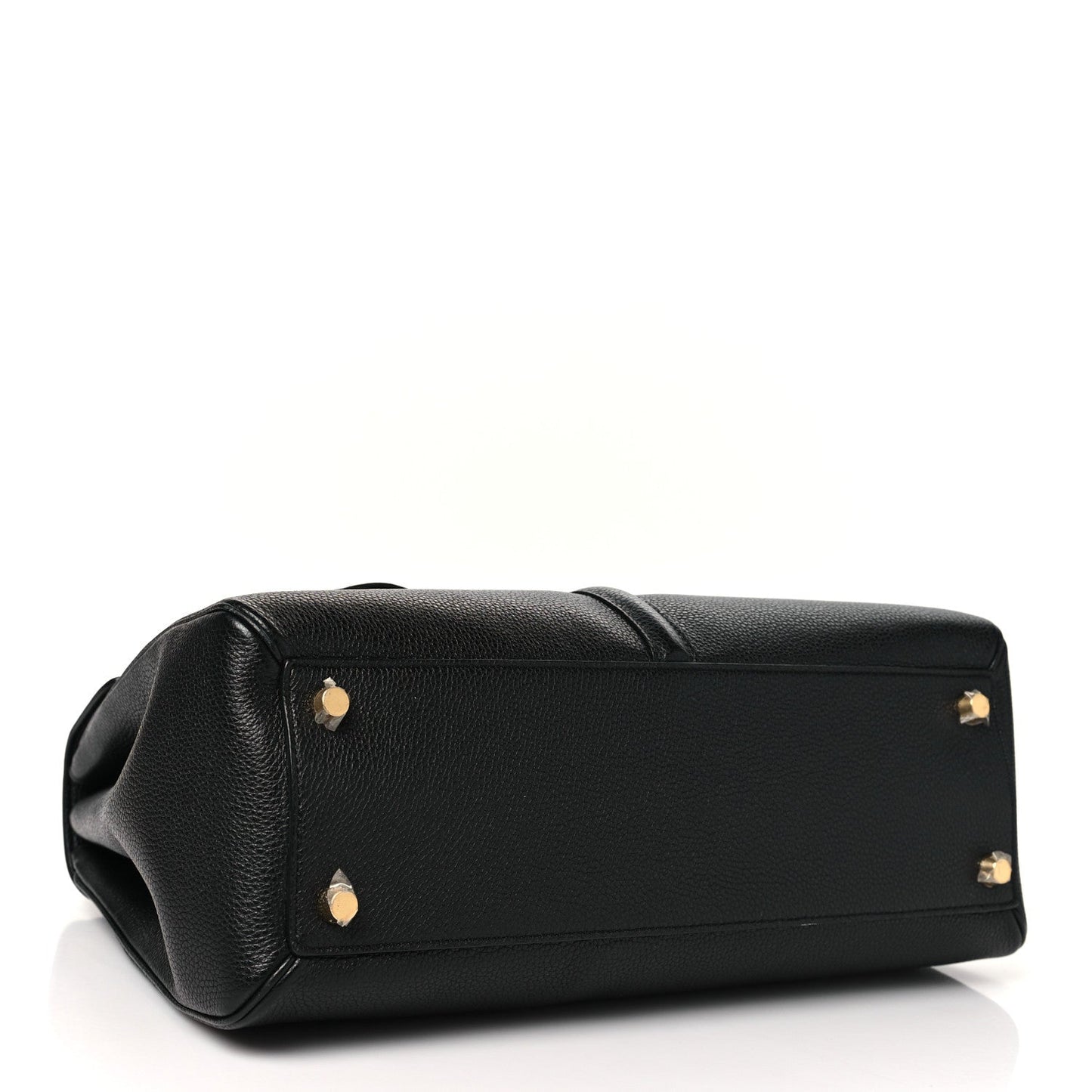 Grained Calfskin Classique 16 Top Handle Bag Black