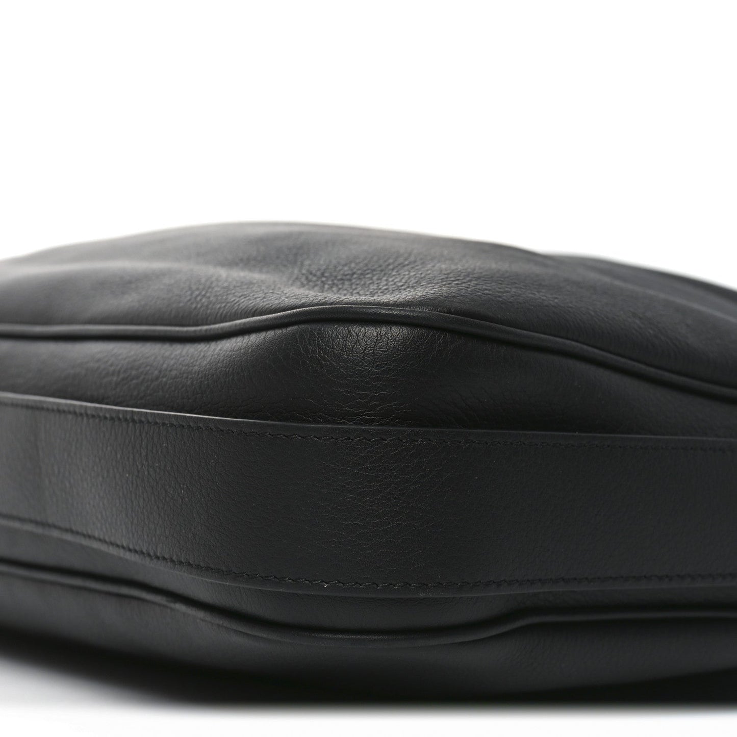 Supple Calfskin Large Romy Shoulder Bag Black