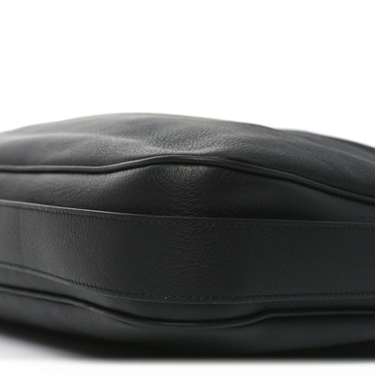 Supple Calfskin Large Romy Shoulder Bag Black