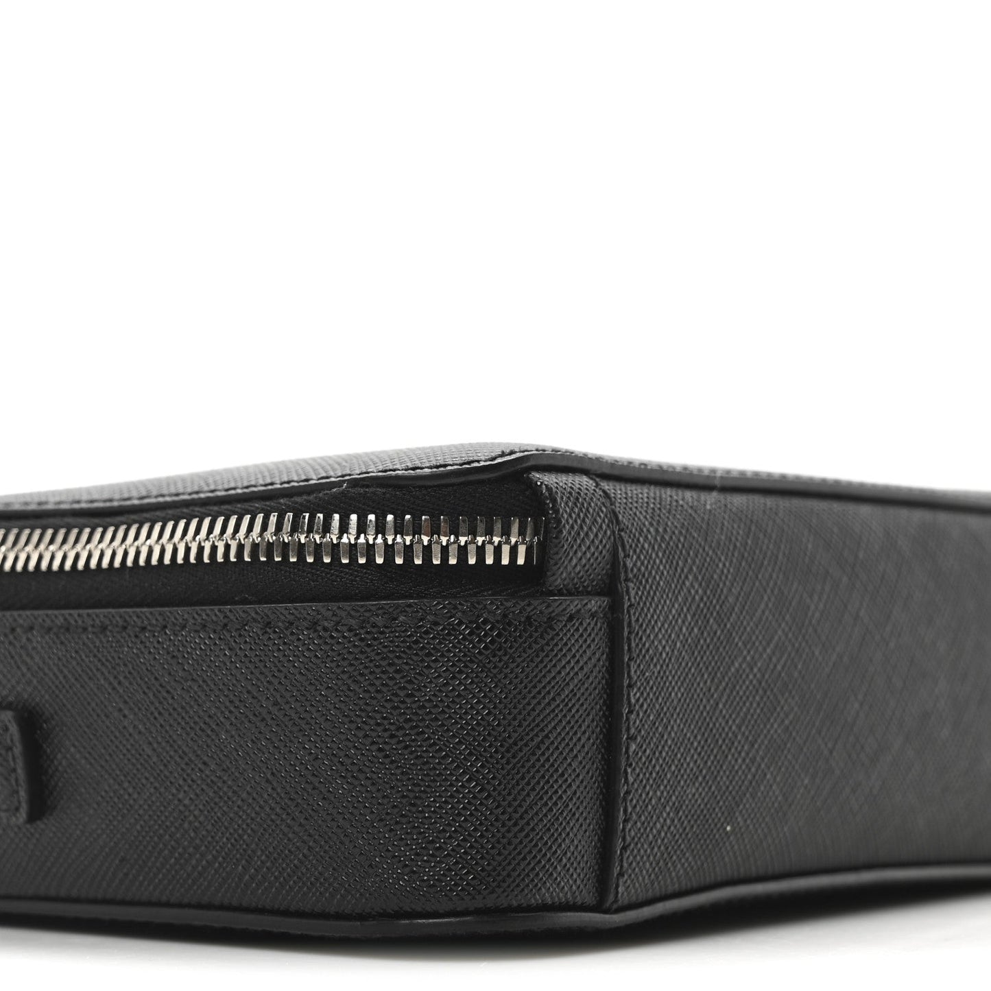 Saffiano Travel Small Brique Crossbody Bag Black