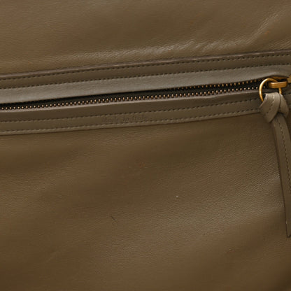 Crocodile Embossed Nubuck Medium Phantom Luggage Beige