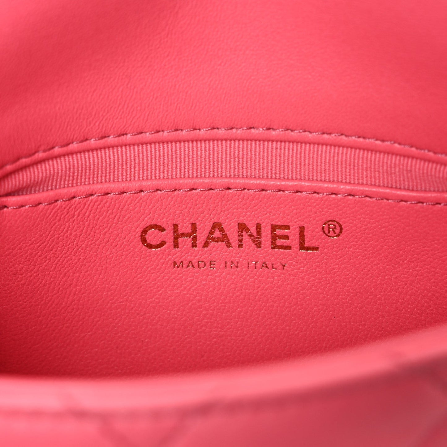 Lambskin Quilted Mini Funky Town Flap Pink