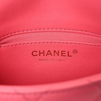Lambskin Quilted Mini Funky Town Flap Pink