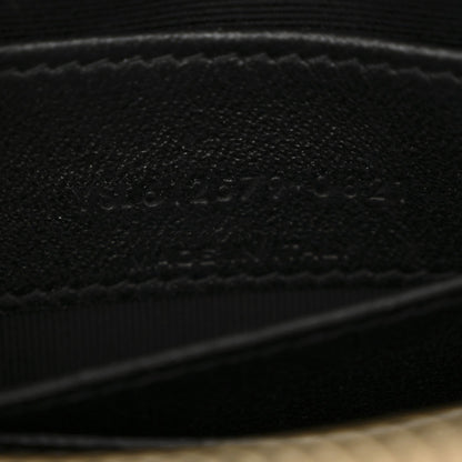 Calfskin Suede Matelasse Monogram Mini Lou Camera Bag Black