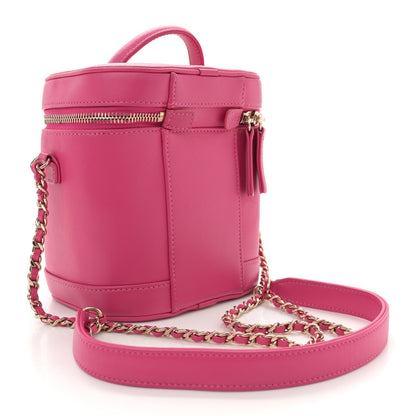 Lambskin Timeless Vanity Cosmetic Case Pink
