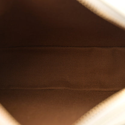 Triomphe Canvas Small Camera Bag White