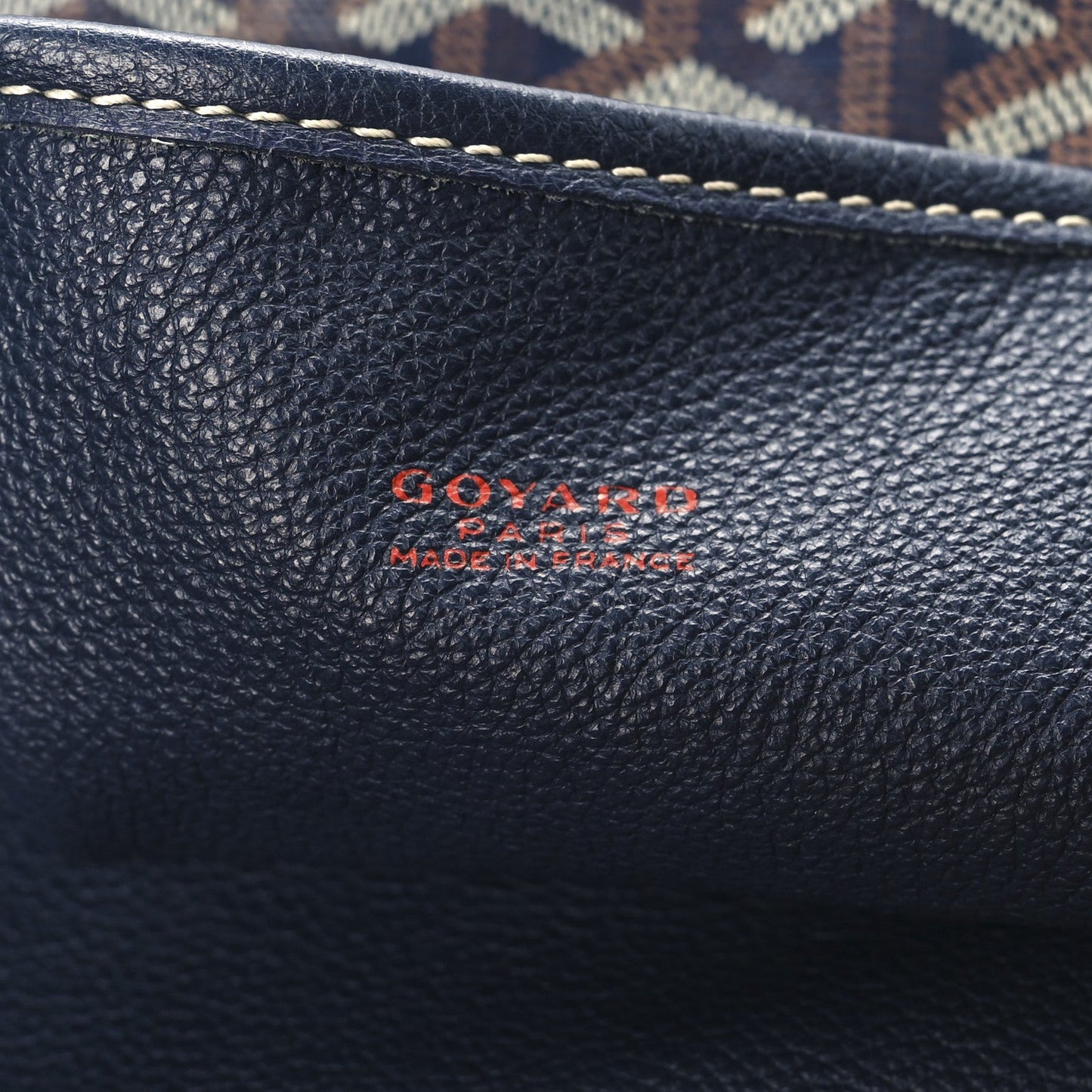 Goyardine Reversible Anjou GM Navy