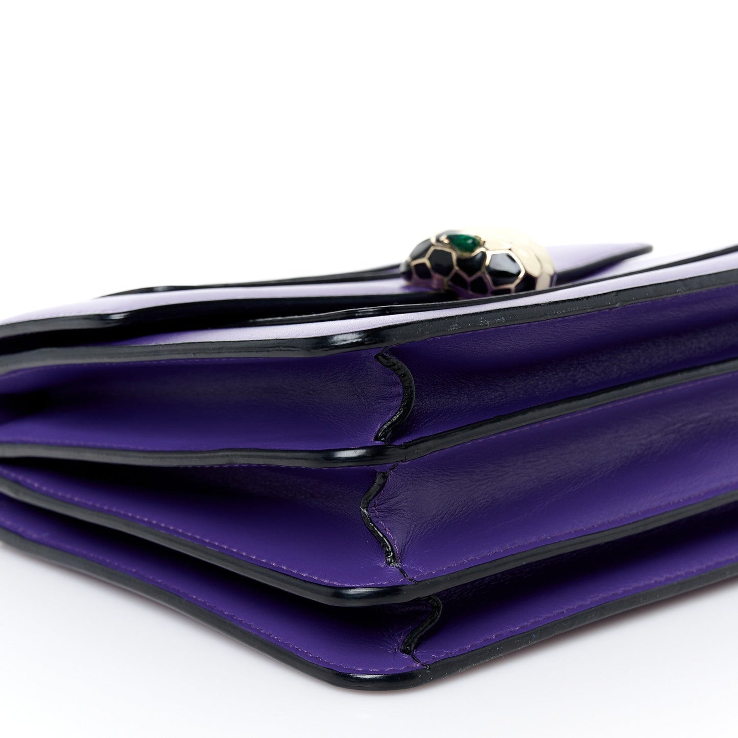 Calfskin Serpenti Forever Top Handle Purple