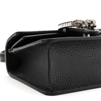 Dollar Calfskin Crystal Mini Dionysus Top Handle Bag Black Crystal